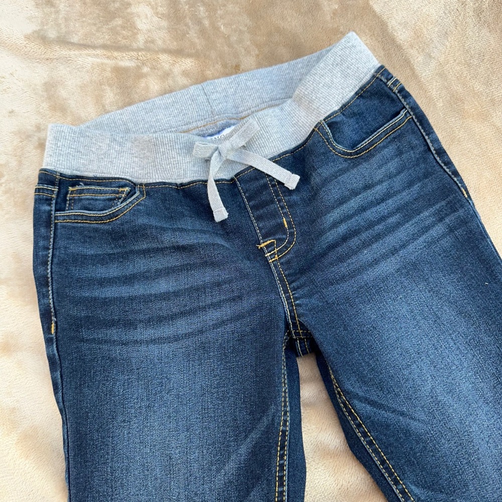 Lincoln Outfitters Jeans Girls 10 Blue Dark Wash Elastic Waist Excellent School